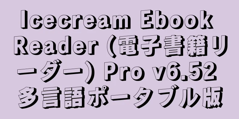 Icecream Ebook Reader (電子書籍リーダー) Pro v6.52 多言語ポータブル版