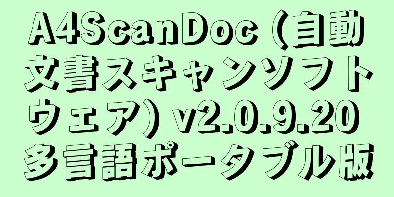 A4ScanDoc (自動文書スキャンソフトウェア) v2.0.9.20 多言語ポータブル版
