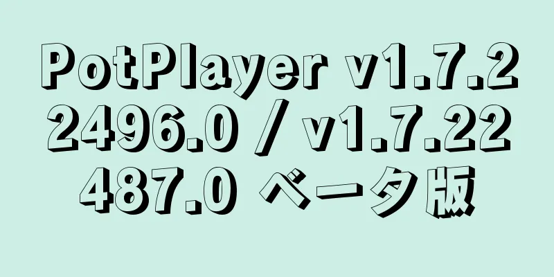 PotPlayer v1.7.22496.0 / v1.7.22487.0 ベータ版