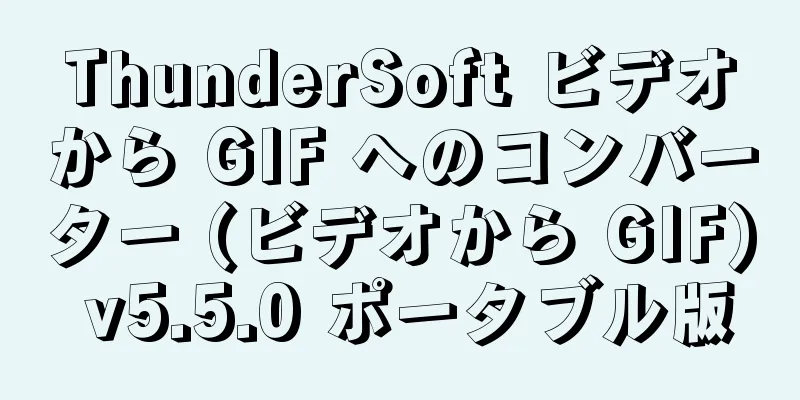 ThunderSoft ビデオから GIF へのコンバーター (ビデオから GIF) v5.5.0 ポータブル版