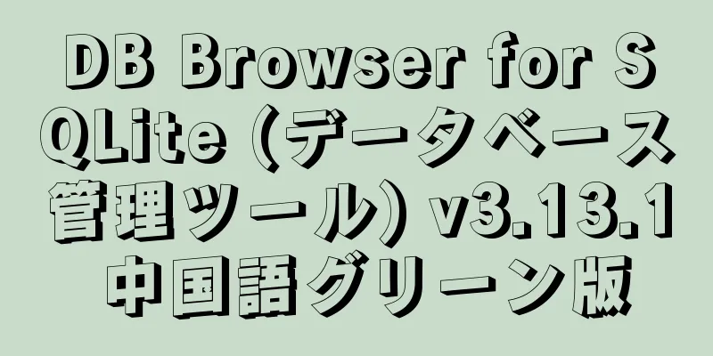 DB Browser for SQLite (データベース管理ツール) v3.13.1 中国語グリーン版