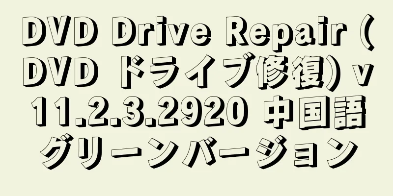 DVD Drive Repair (DVD ドライブ修復) v11.2.3.2920 中国語グリーンバージョン